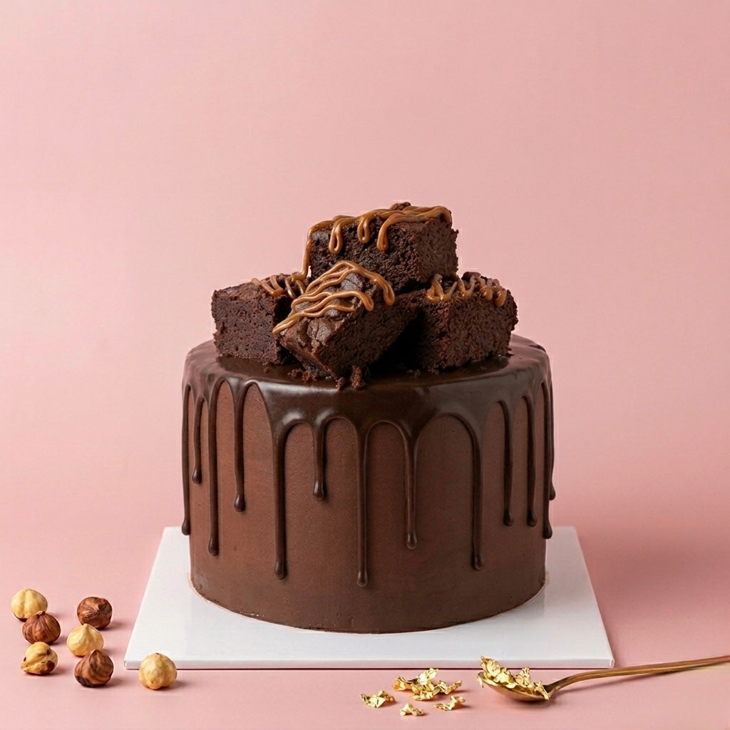 Belgian Chocolate x Brownie Cake