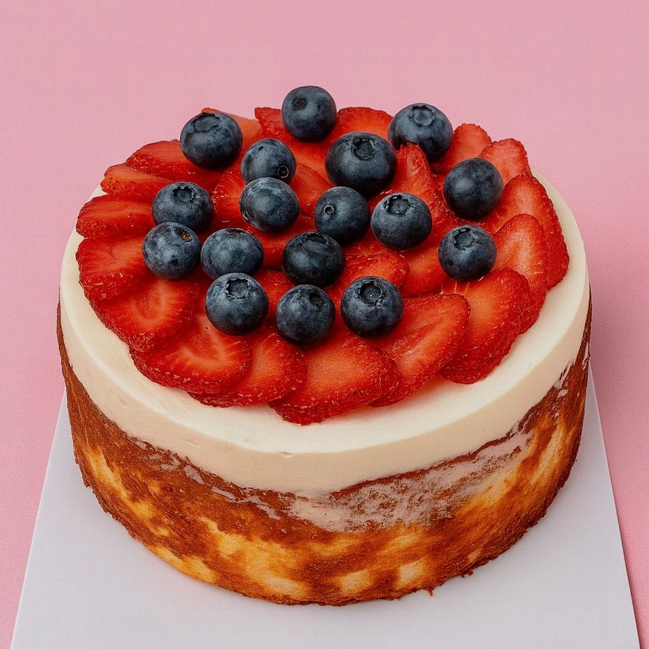 Strawberry X San Burnt Basque Cheesecake