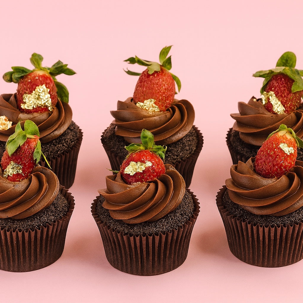 Strawberry X Belgian Chocolate Cupcake