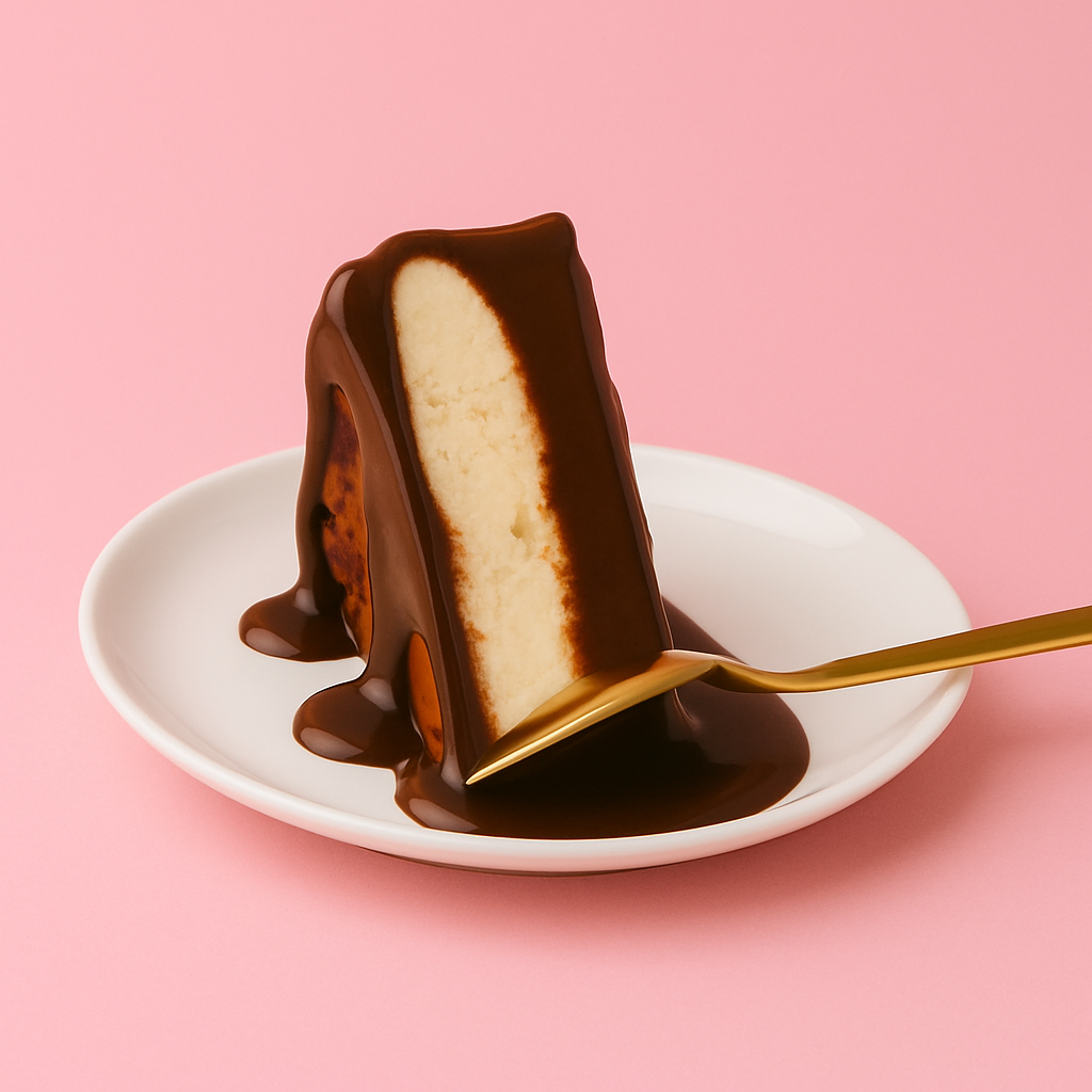 Burnt Basque Cheesecake (SLICE) with Dark Sauce