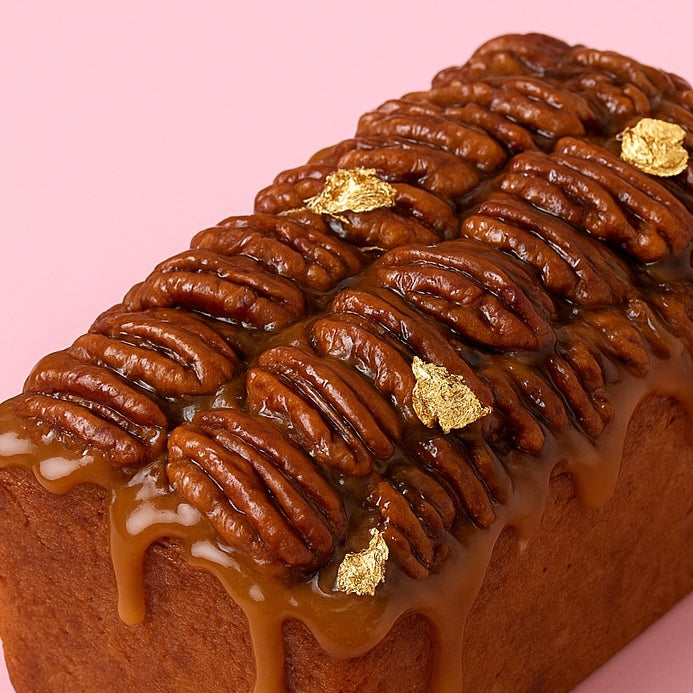 Pecan and Caramel Travel Cake