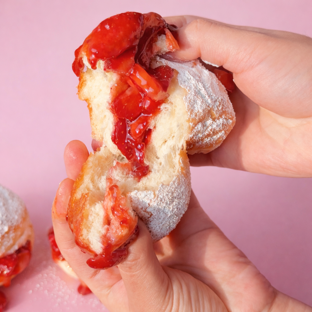 Fresh Strawberry Bombolini