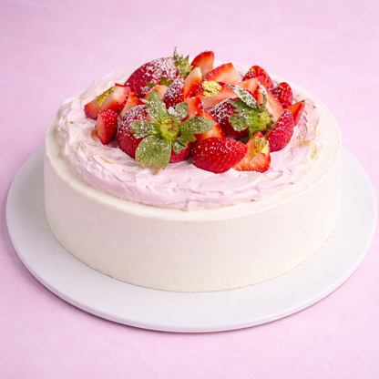 Vanilla Strawberry Cake