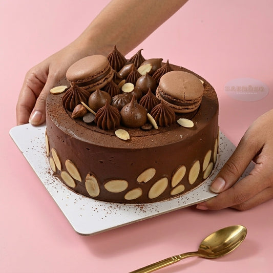 Coffee Chocolate Cake & Almond