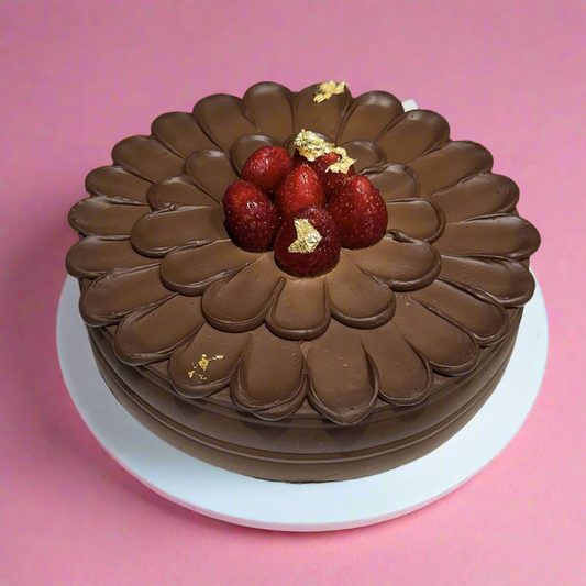 Belgian Chocolate & Strawberry Cake