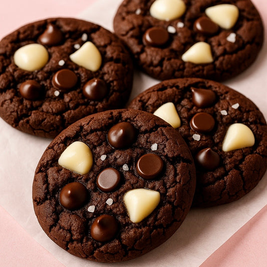 Triple Chocolate Chip Cookies