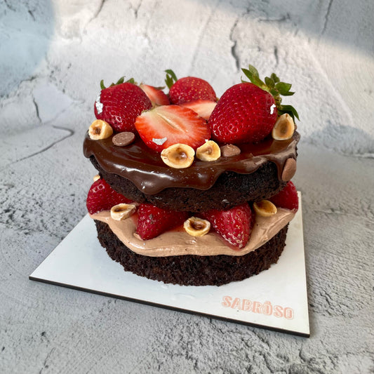 Chocolate Strawberry Mousse Cake