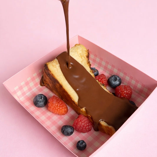 Valentine’s Special Basque Burnt Cheesecake With Berries