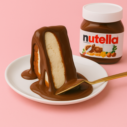 Burnt Basque Cheesecake (SLICE) with Nutella Sauce