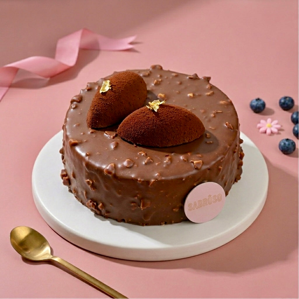 Hazelnut Rocher Chocolate Cake