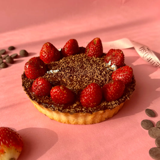 Mocha Chocolate & Strawberry Tart