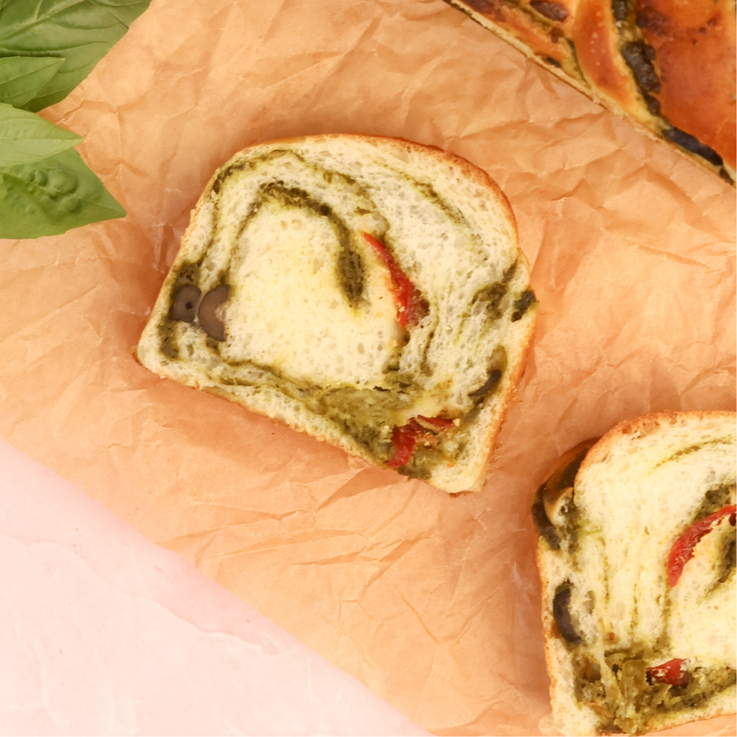 Pesto & Cheese Babka