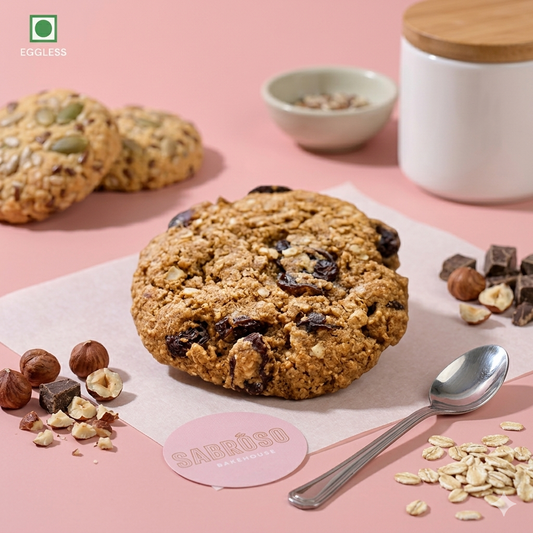 Almond, Oatmeal & Cranberry Cookies (Gluten-Free, Vegan)