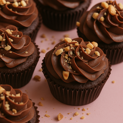 Hazelnut Rocher Cupcake