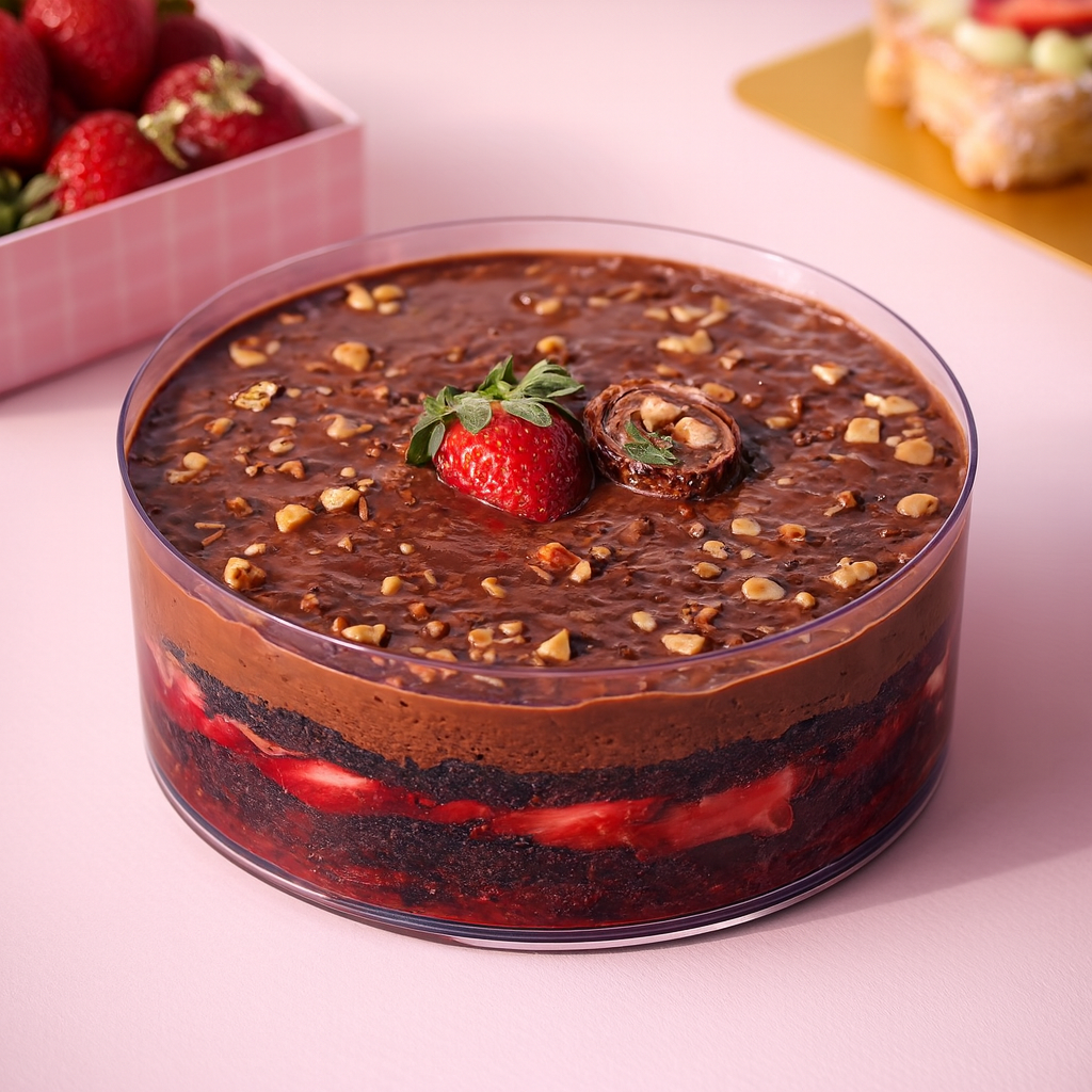 Strawberry X Nutella Crunch Cake Tub