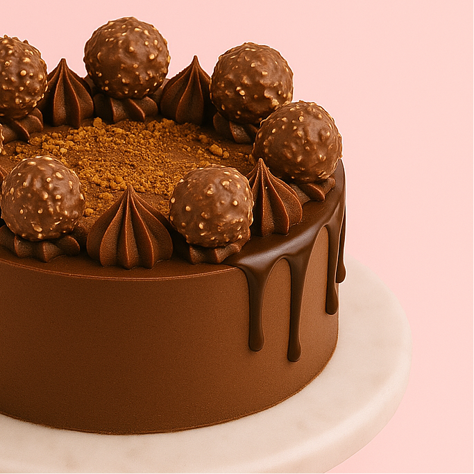 Hazelnut Rocher Chocolate Cake