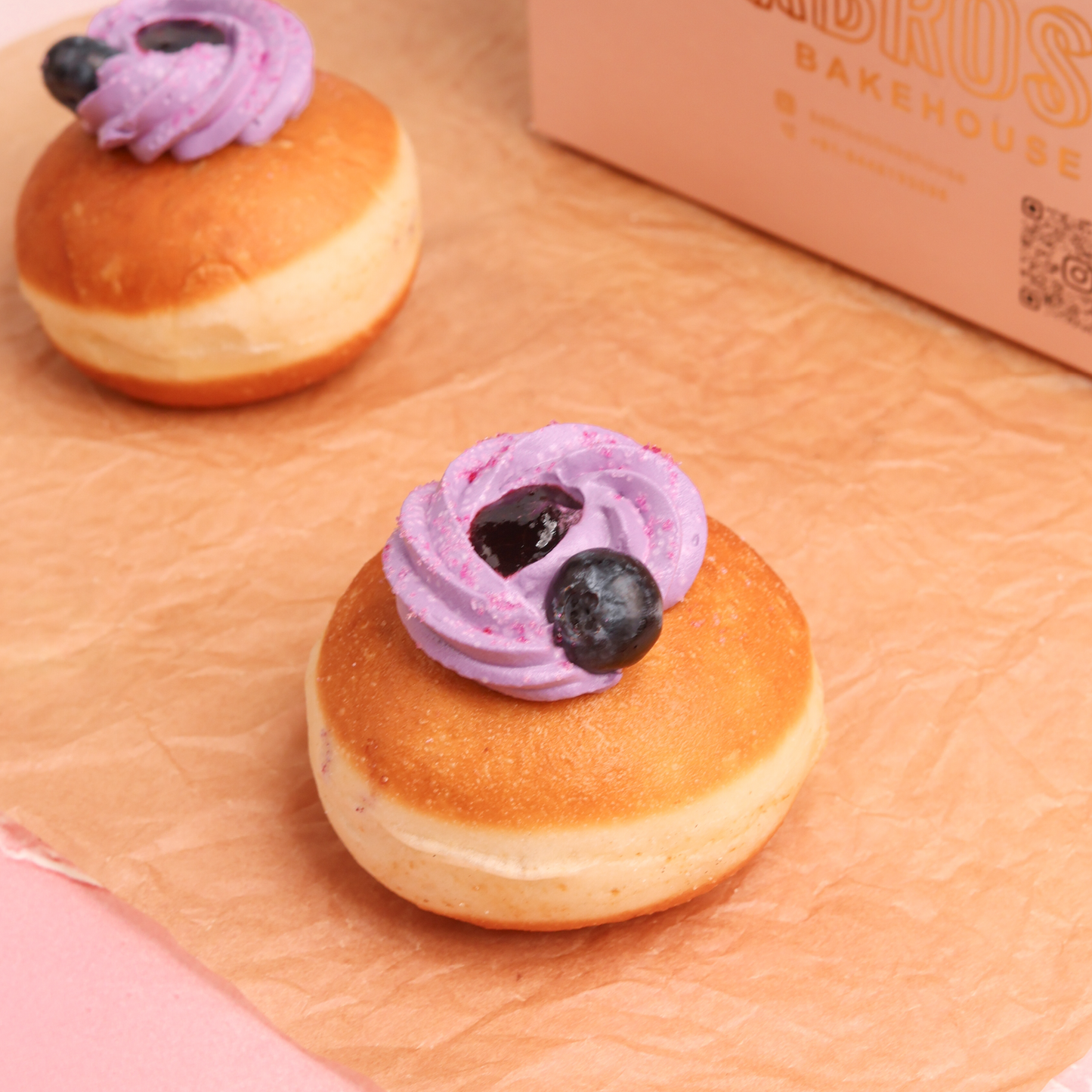 Blueberry Cream Cheese Bombolini