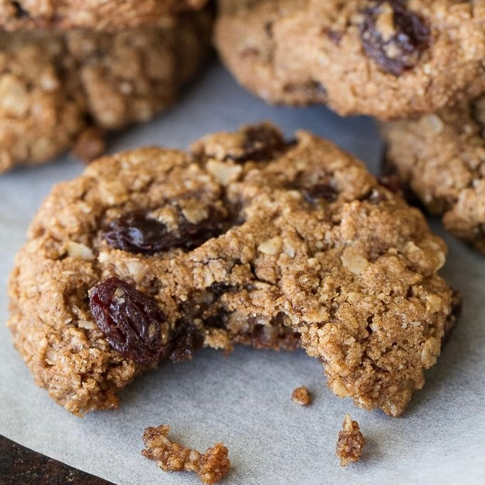 Almond, Oatmeal & Cranberry Cookies (Gluten-Free, Vegan)