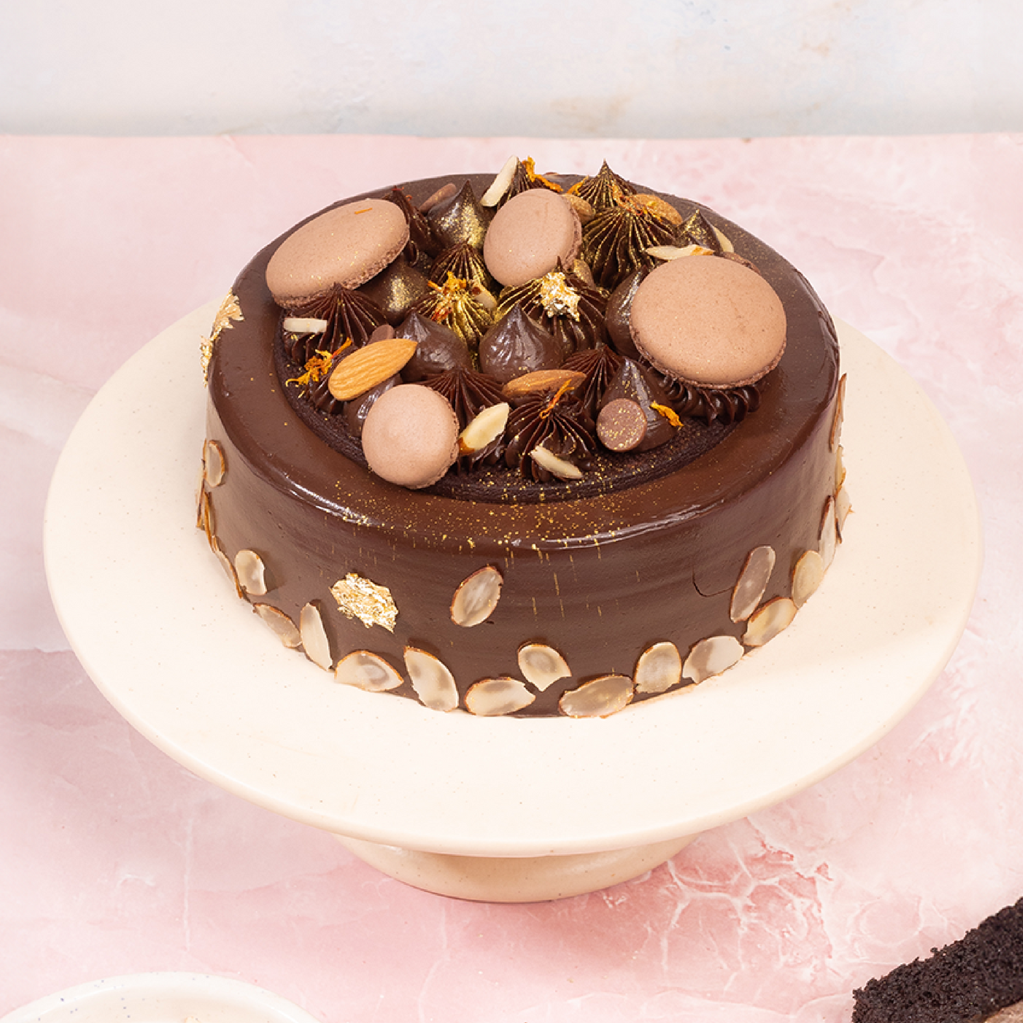 Coffee Chocolate Cake & Almond