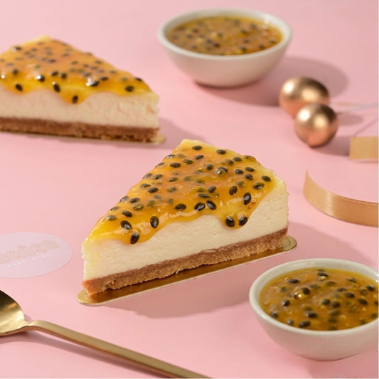 Passionfruit Cheesecake Slice