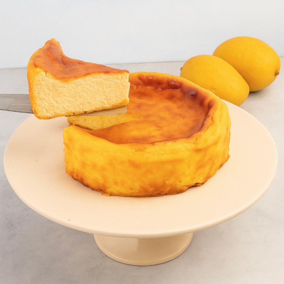 Mango Basque Cheesecake