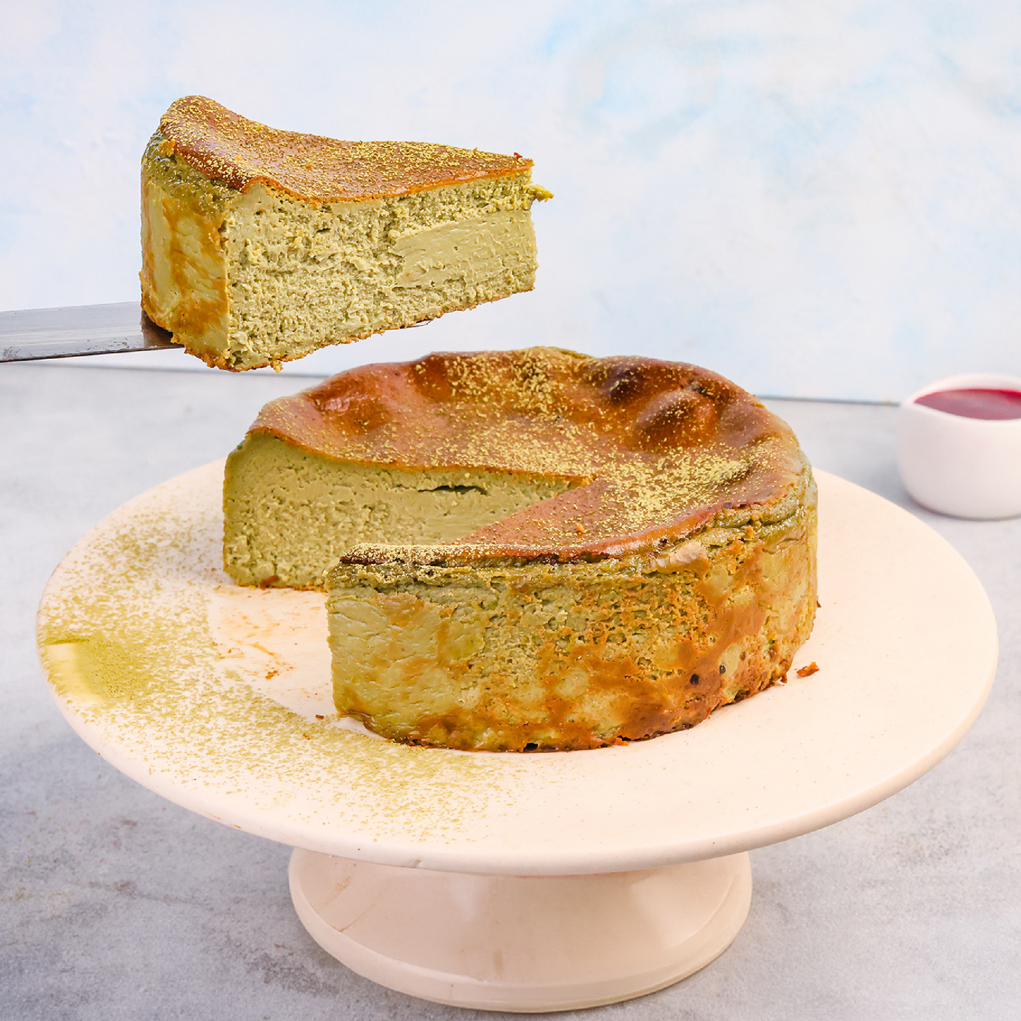 Matcha Basque Cheesecake