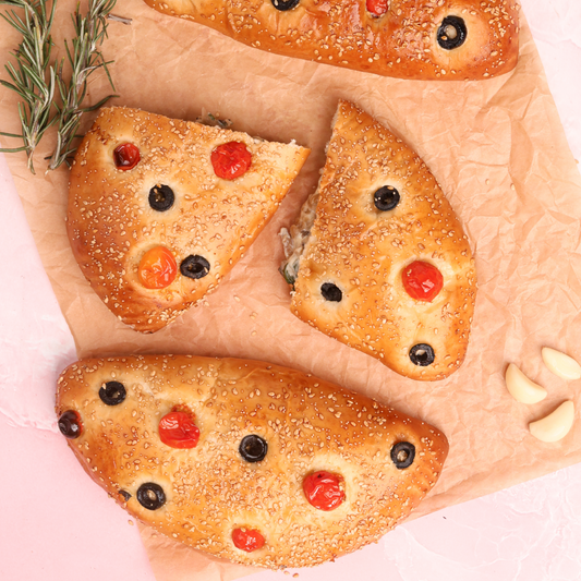 Mushroom, Spinach & Cheese Calzones